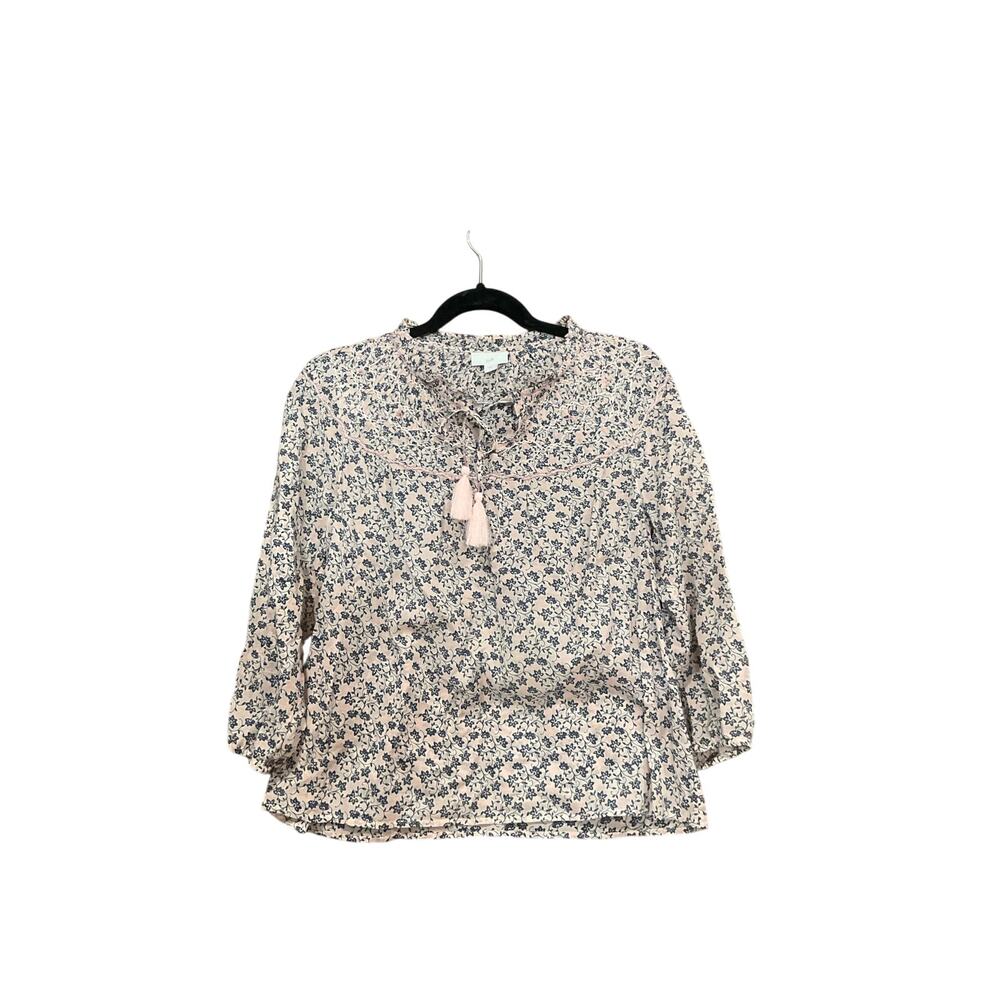 J. Jill Top Women XS Floral 100% Cotton